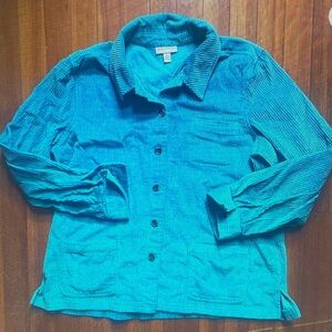 Men's Blue Corduroy Shirt